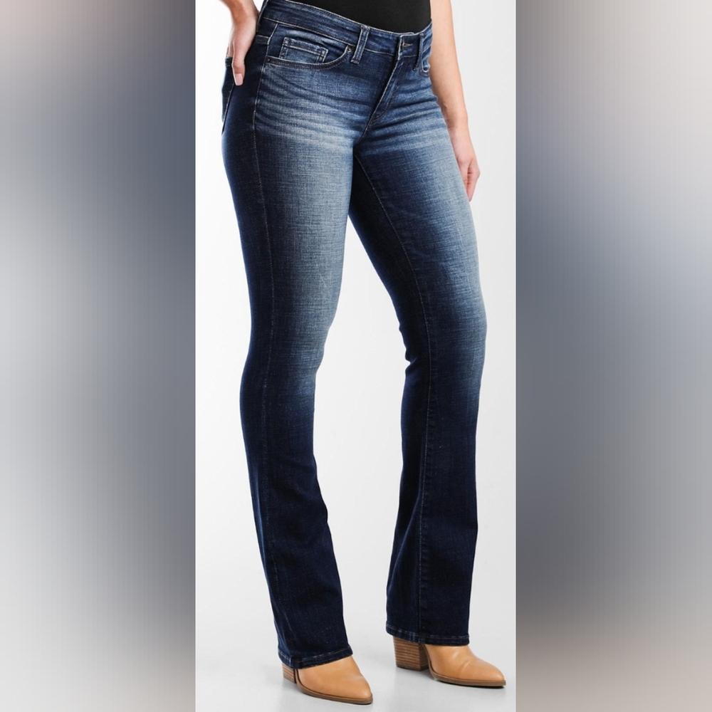 BKE Payton Designer Dark Blue Wash Denim Bootcut Jeans(#471) - Picture 1 of 10
